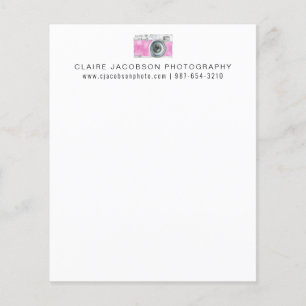 Nom d'entreprise de photographie avec appareil pho