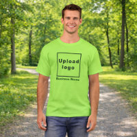 Nom d'entreprise et logo | T-Shirt Homme Vert Citr