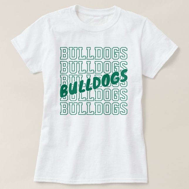 Nom d'équipe personnalisé en répétition - T-shirt  (Design devant)