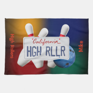 Nom d'équipe personnalisé Serviettes de Bowling
