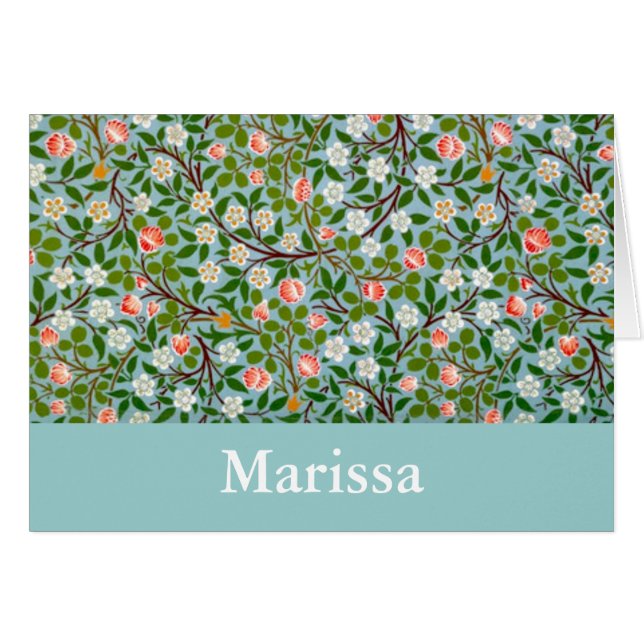 Nom des fleurs de printemps personnalisable (Devant Horizontal)