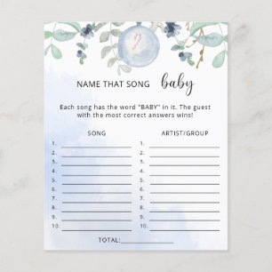Nom d'hiver pour ce jeu de chanson de shower bébé