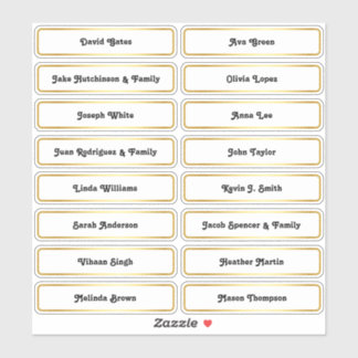 🥂 Nom d'invité Mariage Plan de siège Sticker