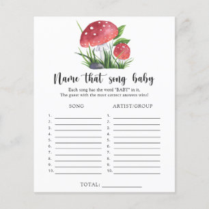 Nom du baby shower de champignons que Baby Song