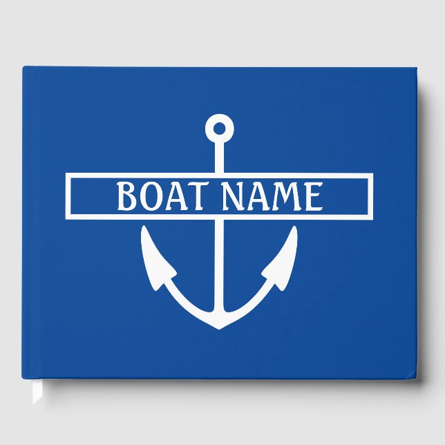 Nom du bateau Ancre Livre d'or (Recto)