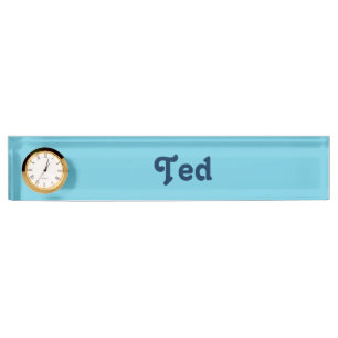 Nom du bureau Plaque Ted
