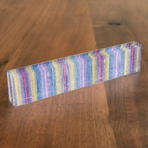 Nom du bureau Plaques bois coloré