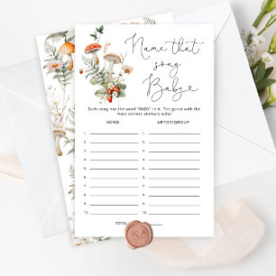 Nom du champignon d'automne ce jeu de baby shower