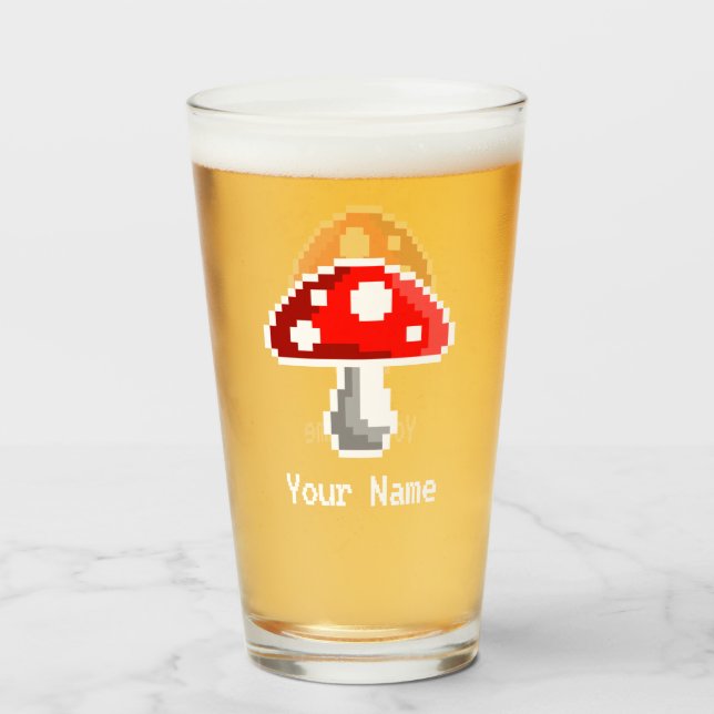 Nom du champignon noir verre de Pixel (Devant (rempli))