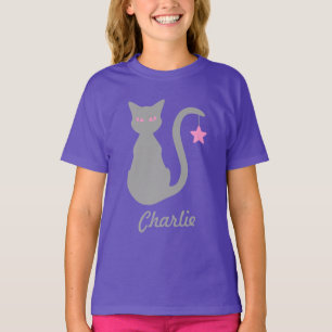 Nom du chat gris T-Shirt (enfant)