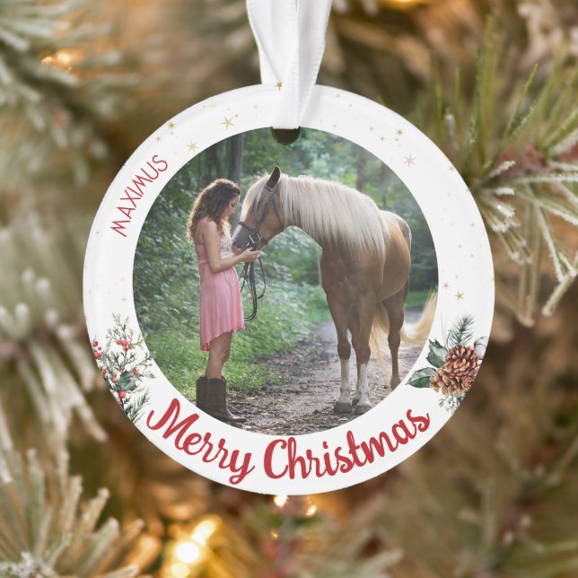 Nom du cheval personnalisé Photo Equestrian (Arbre)