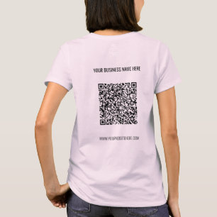 Nom du code QR Site Web T-shirt Promotional Busine