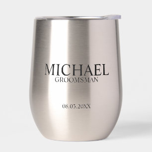 Nom du Groomsman Personnalisé Classique
