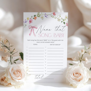 Nom du jeu de baby shower de Fleur sauvage Song Ba