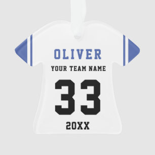 Nom du joueur Numéro Équipe Sports Ornement Bleu