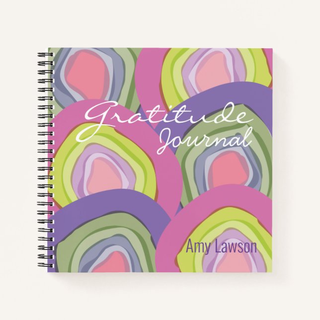 Nom du journal de Gratitude Abstraite moderne (Devant)