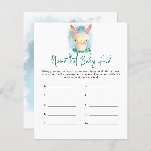 Nom du lapin que bébé Alimentation jeu de douche (Devant / Derrière)