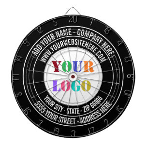 Nom du logo personnalisé Adresse Cible de flechett