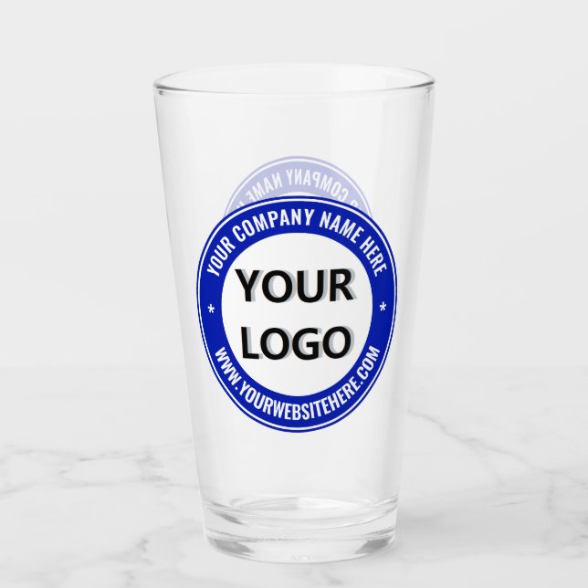 Nom du logo personnalisé Verre du site Web - Vos c (Devant)