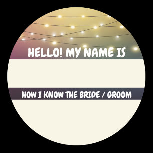 Nom du mariage Étiquette Comment je connais l'épou