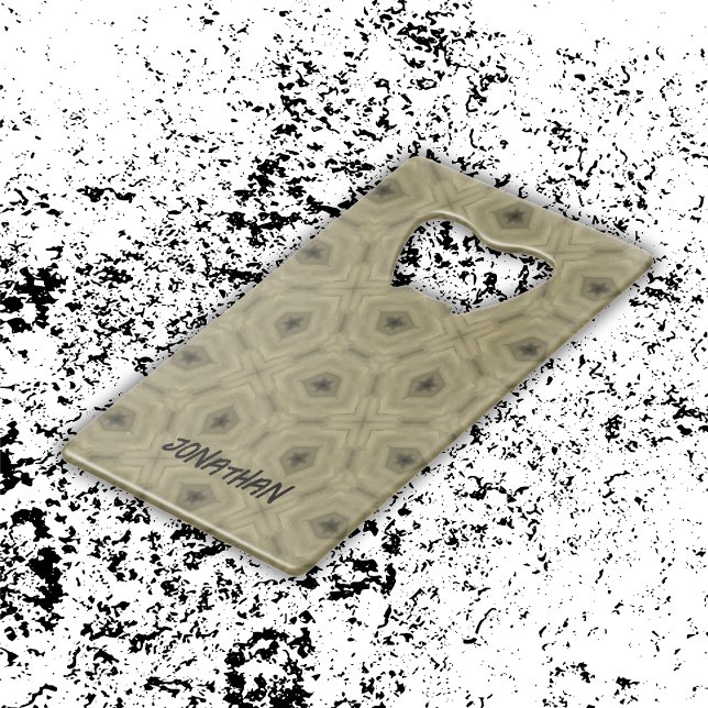 Nom du monogramme motif noir et beige | (Créateur téléchargé)