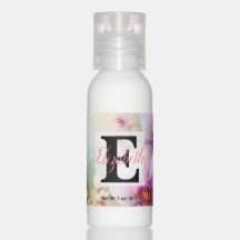 Nom du monogramme sur l'aquarelle Fleurs dans les 