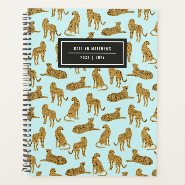 Nom du Motif animal léopard élégant | Bleu (Devant)