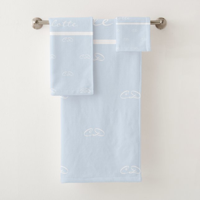 Nom du motif du monogramme blanc clair (En situation)