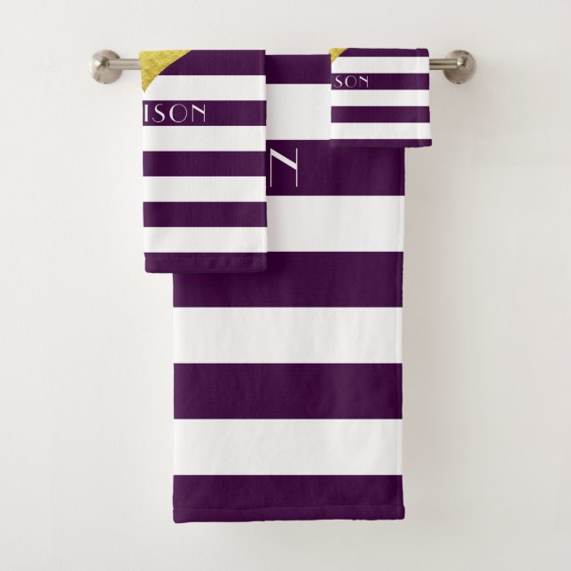 Nom du Motif Moderne Purple Stripes (En situation)