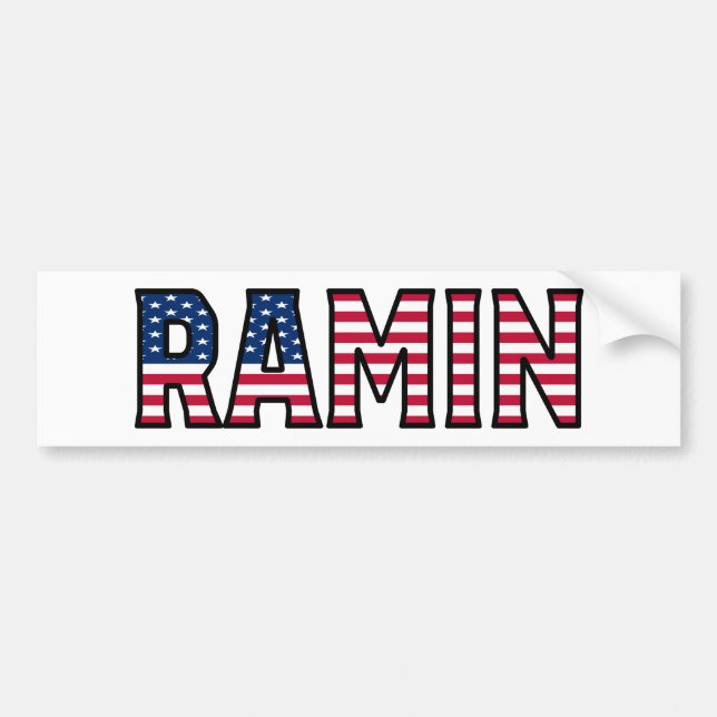 Nom du ramin Vorname USA Aufkleber Sticker Auto (Devant)