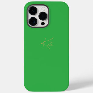 Nom du script de coque iphone personnalisé vert