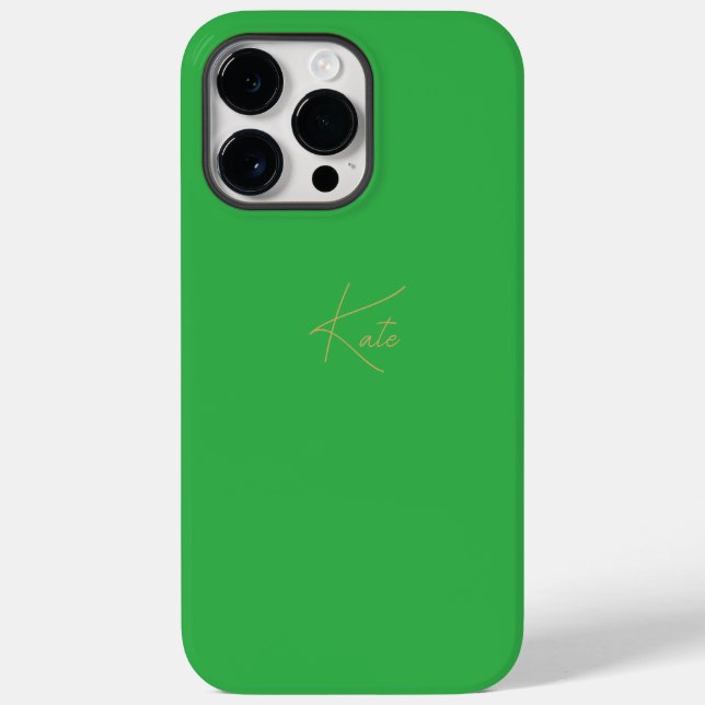 Nom du script de coque iphone personnalisé vert (Verso)