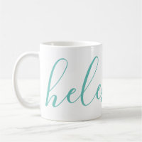 Nom du script Personnalisé Aqua Blue Mug 