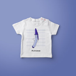Nom du stylo à main mignonne T-shirt