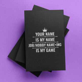 Nom du travail et du passe-temps Funny personnalis
