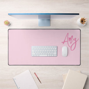 Nom écriture au pinceau pastel et rose