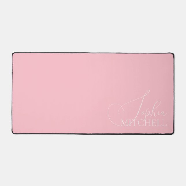 Nom Écriture Féminine Rose (Recto)