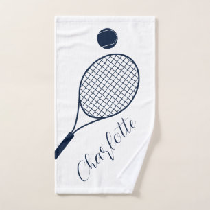 Nom élégant de monogramme de club de tennis Script
