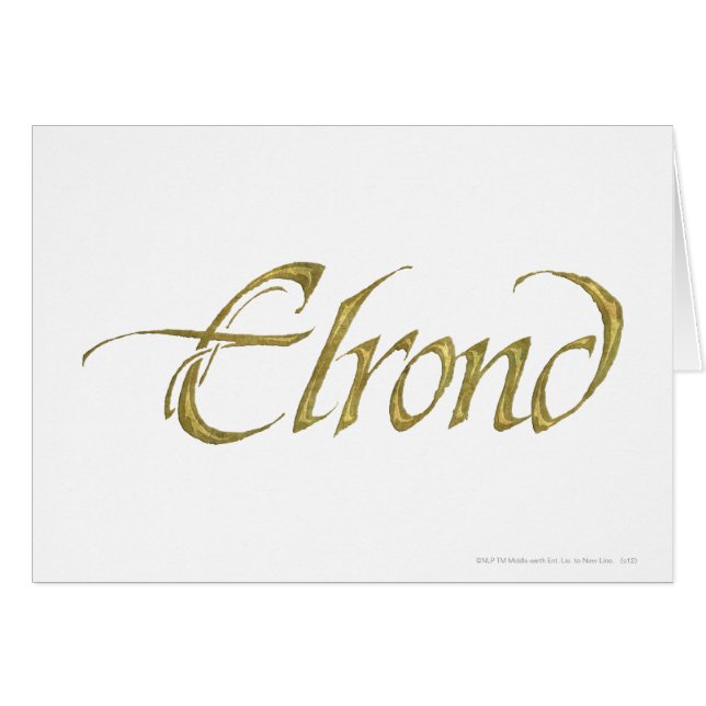 Nom ELROND™ Texté (Devant horizontal)