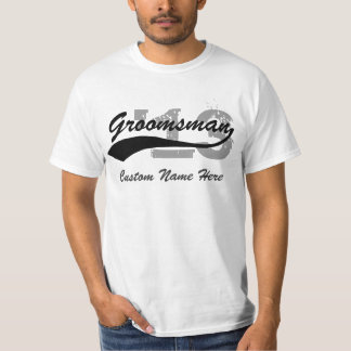 Nom et année personnalisés Groomsman T-Shirt