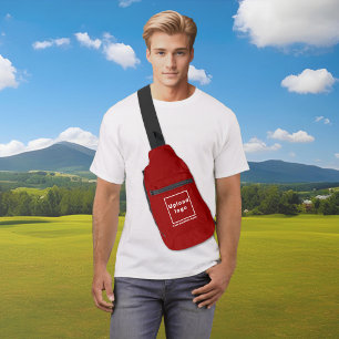 Nom et logo de l'entreprise sur le sac à bille rou