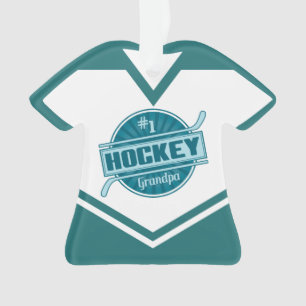 Nom et numéro Jersey Hockey Grand-père Ornement