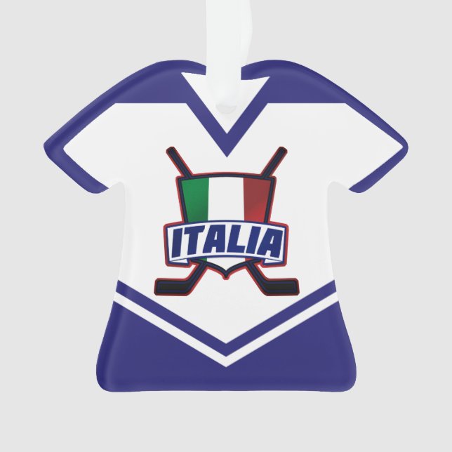 Nom et numéro Jersey Italie Logo Ornement (devant)