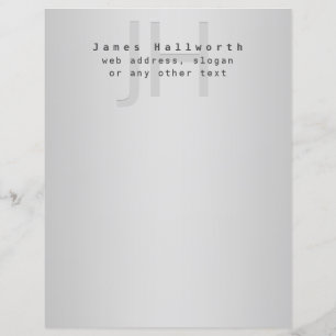 Nom et Slogan modifiable moderne Gradient gris