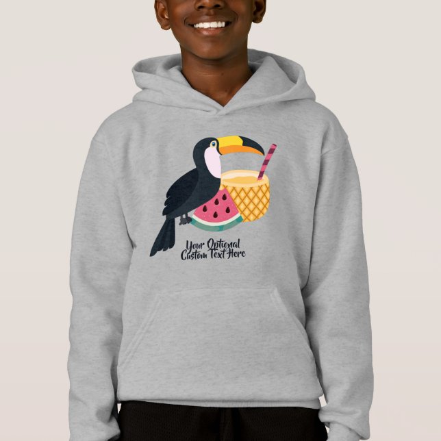 Nom et texte personnalisés Illustration Toucan (Devant)