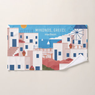 Nom et texte personnalisés Mykonos Grèce