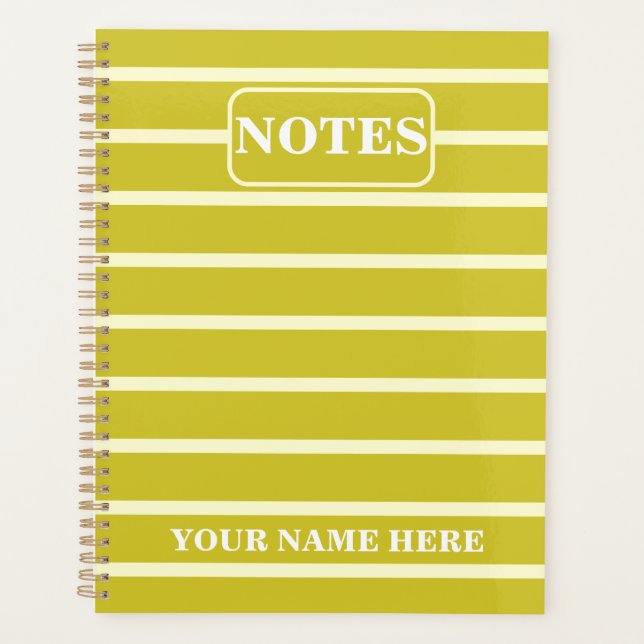 NOM ET TEXTE PERSONNALISÉS NOTES SIMPLES ET ÉLÉGAN (Devant)