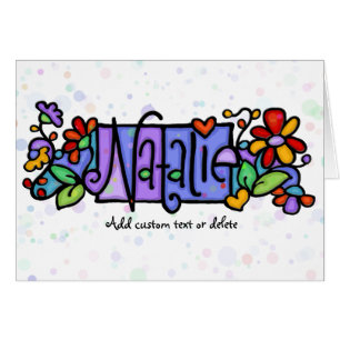 Nom fait sur commande peint à la main de NATALIE