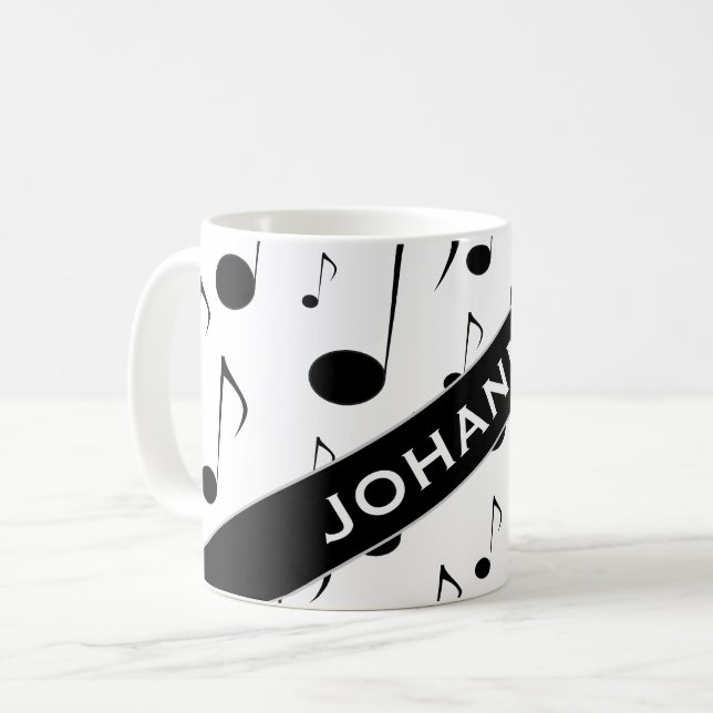 Nom fait sur commande + Tasse de motif de beaucoup (Devant gauche)