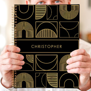 Nom géométrique moderne Black and Gold